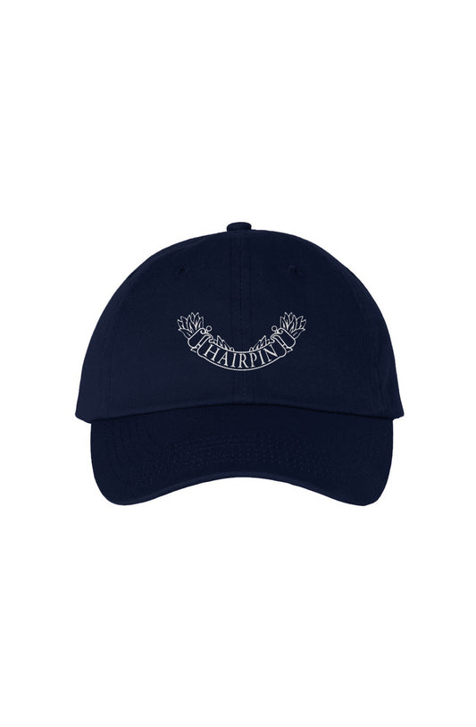 the Hairpin Hat in navy